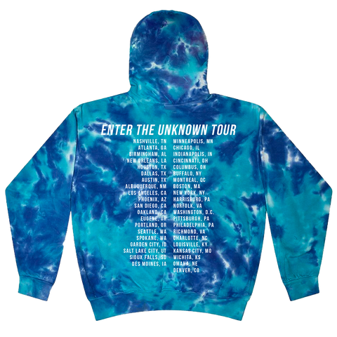 Hoodie blue tie dye hotsell