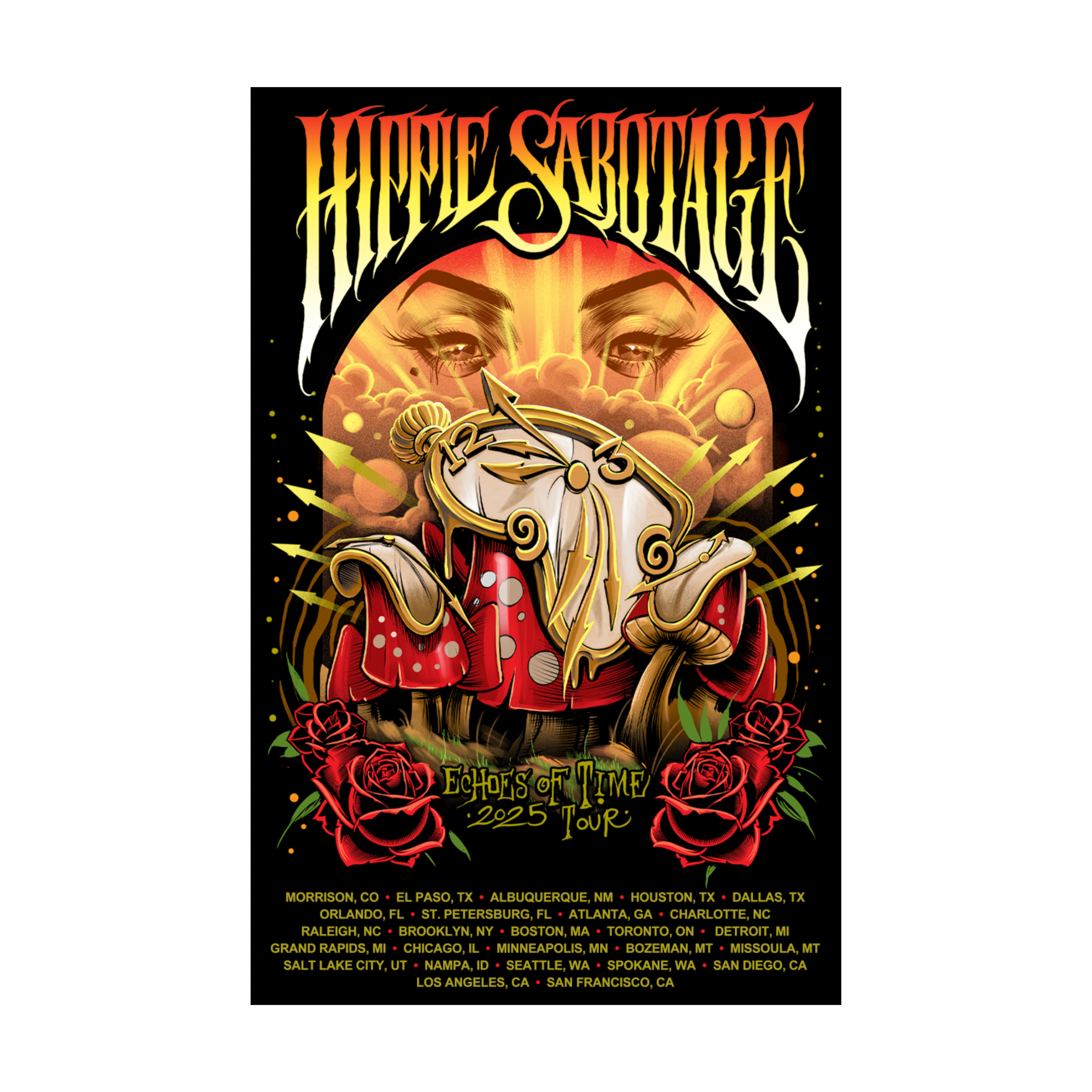 THE GREATEST UNKNOWN TOUR POSTER（silver) Posters – HippieSabotageStore