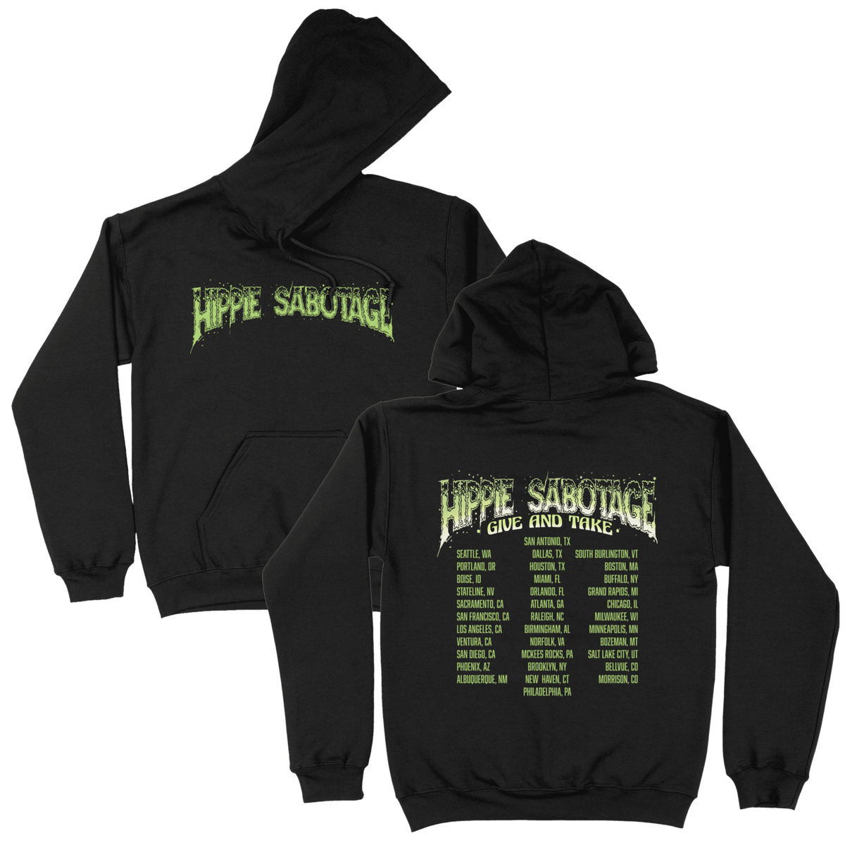 Give and Take Tour Hoodie – HippieSabotageStore